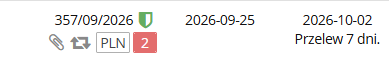 Dokument po terminie płatności