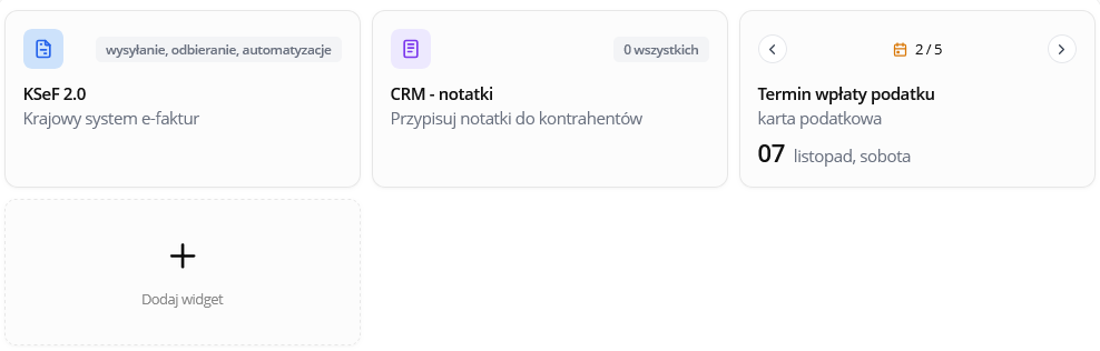 Dodawanie widgetów do ekranu startowego